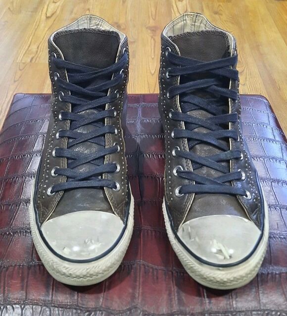 Converse x John Varvatos Chuck Taylor Split Seam Leather High Top Studded Men 9